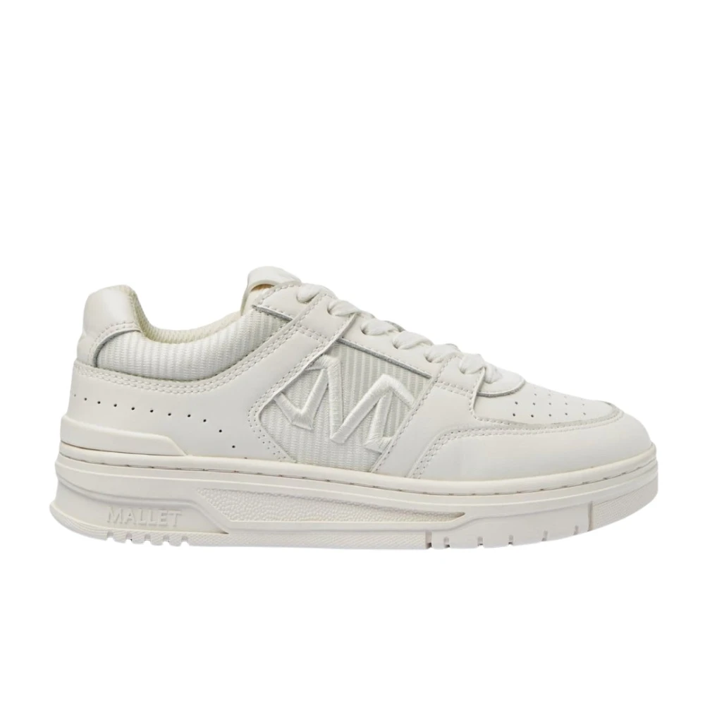 Mallet London Luxe Triple Leren Sneakers Dames Schoenen Wit