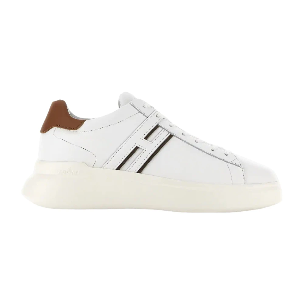 Hogan Witte leren sneakers Heren Schoenen