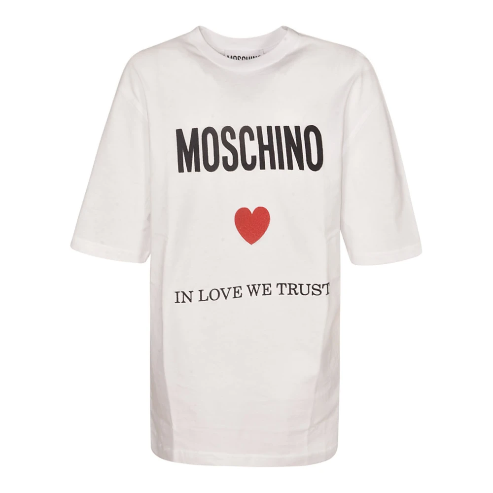 Moschino Stijlvolle T-shirts en Polos White Heren
