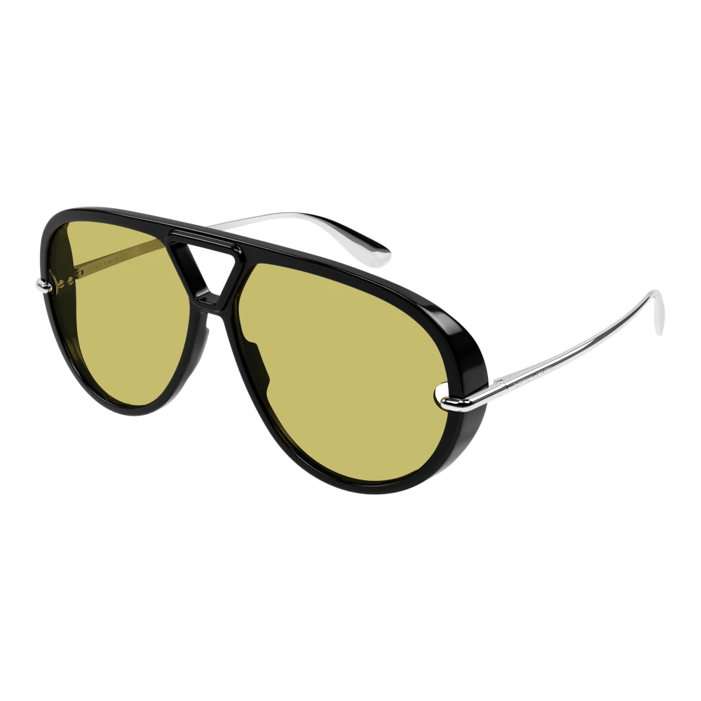 Bottega Veneta Black Sunglasses, Female, 63 Mm, Classic Aviator Sunglasses