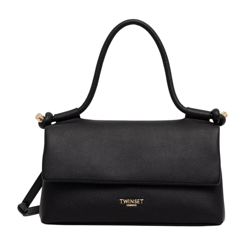 Twinset Women's Black Handbags, One Size, Top-Handle Bag