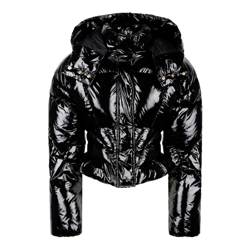 Black glossy jacket best sale