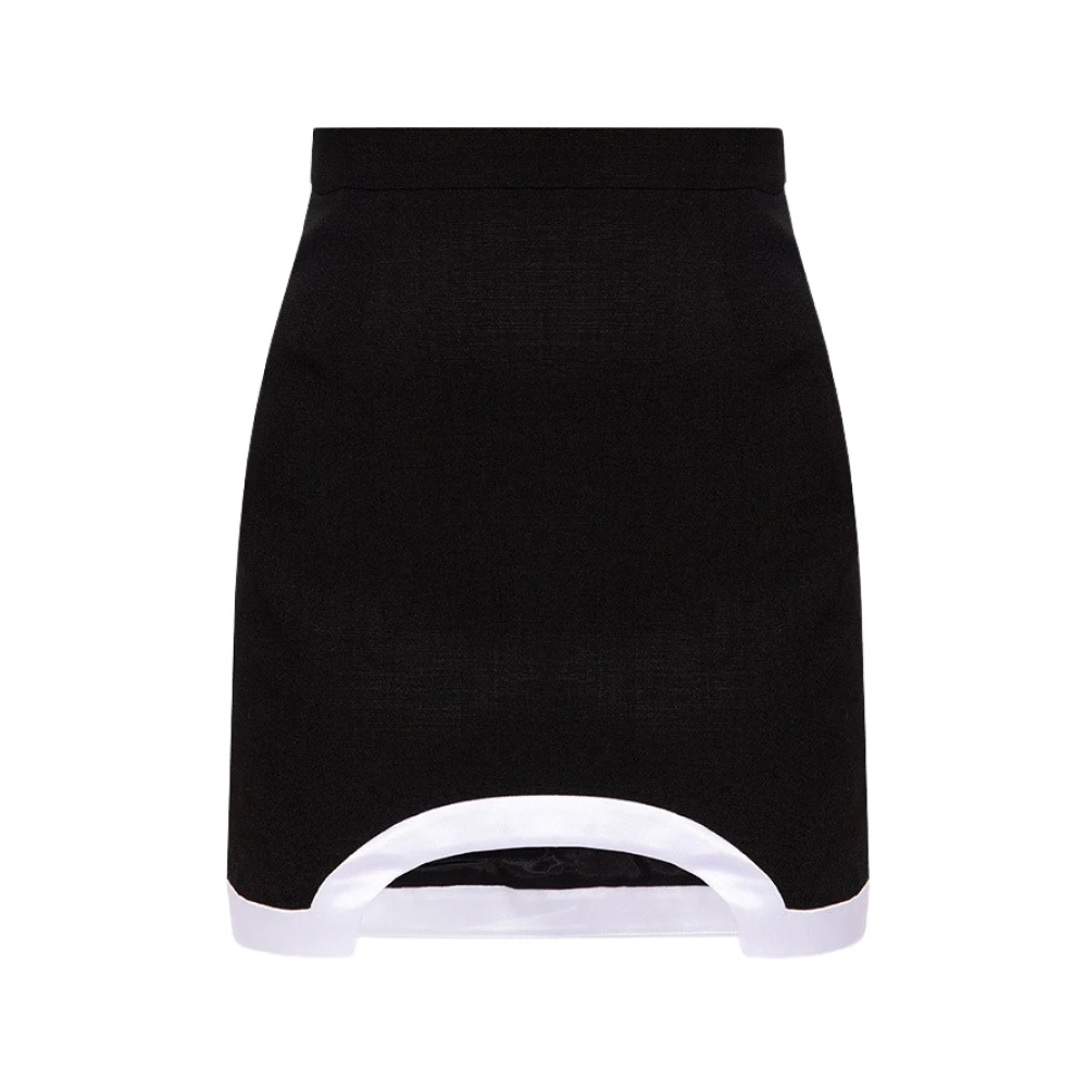 Casablanca Women's Black High-Waisted Mini Skirt