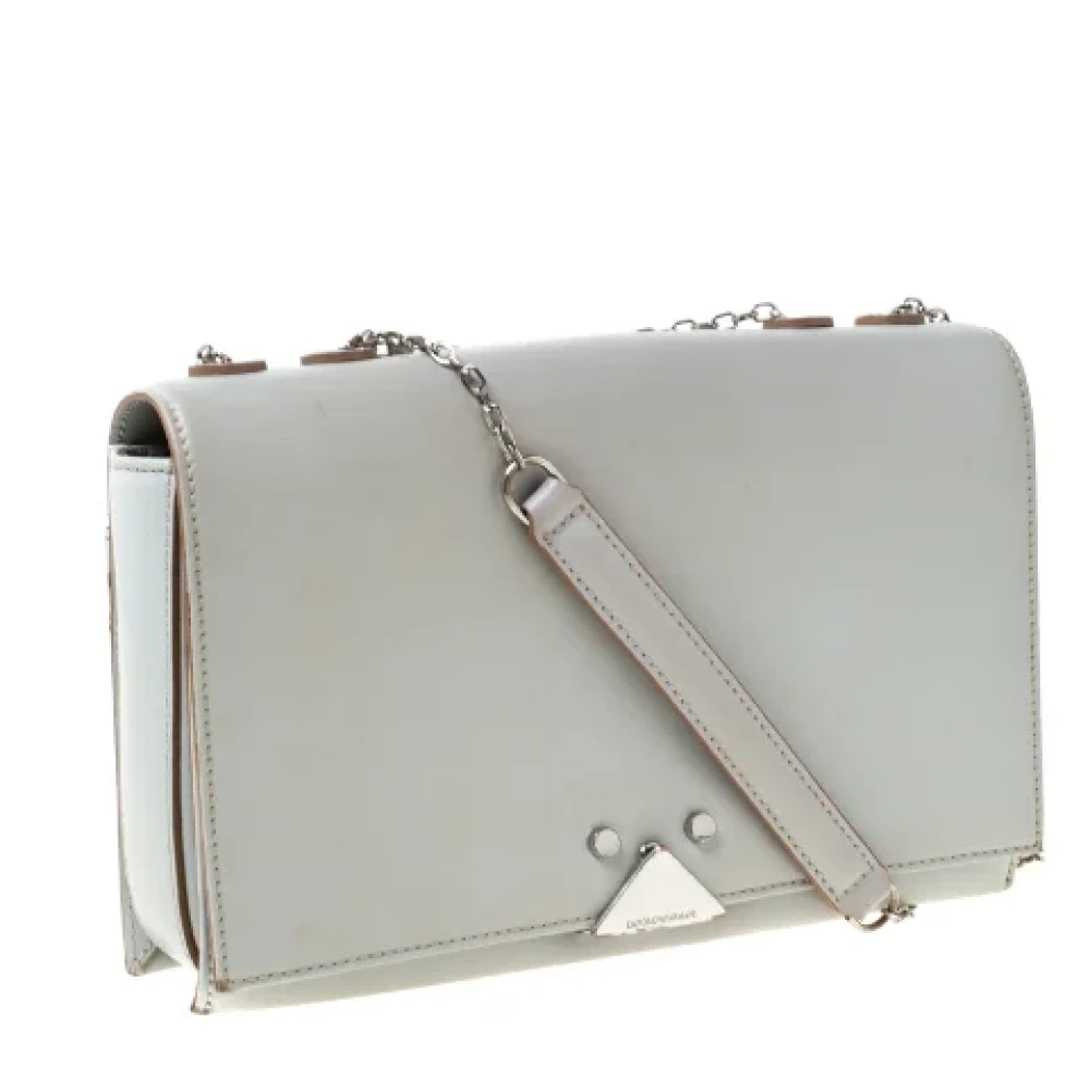 Armani Pre-owned Leather shoulder-bags Gray Dames