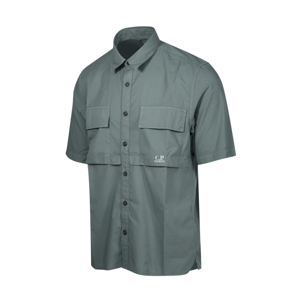 C.P. Company Groen Bay Kortemouw Overhemd Green Heren