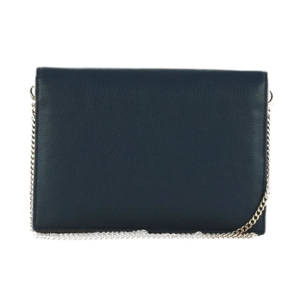 Liu Jo Stijlvolle Ketting Clutch met Magneetsluiting Blue Dames