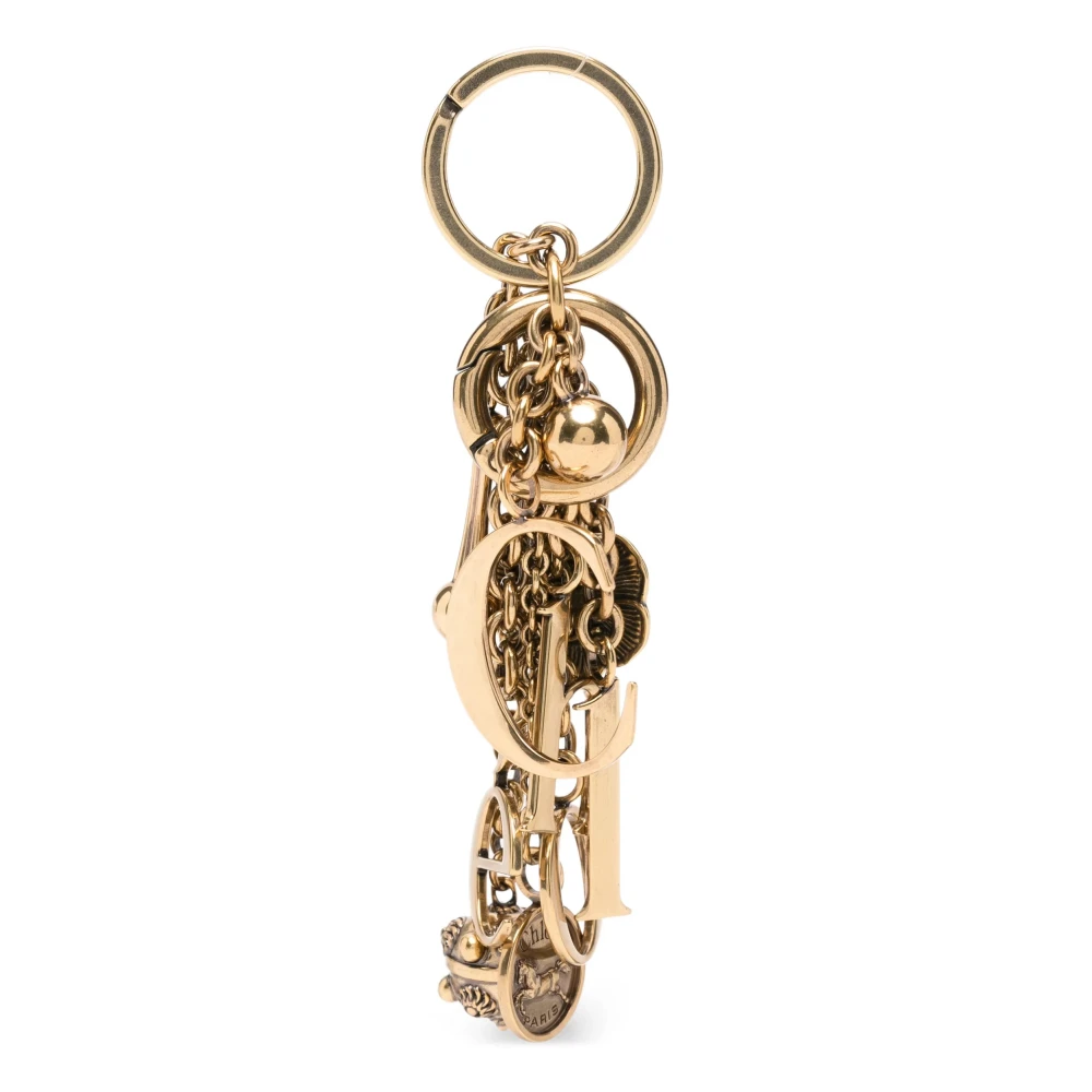Chloé , Keychains, Female, Yellow, One Size, Symbols Logo Keyring