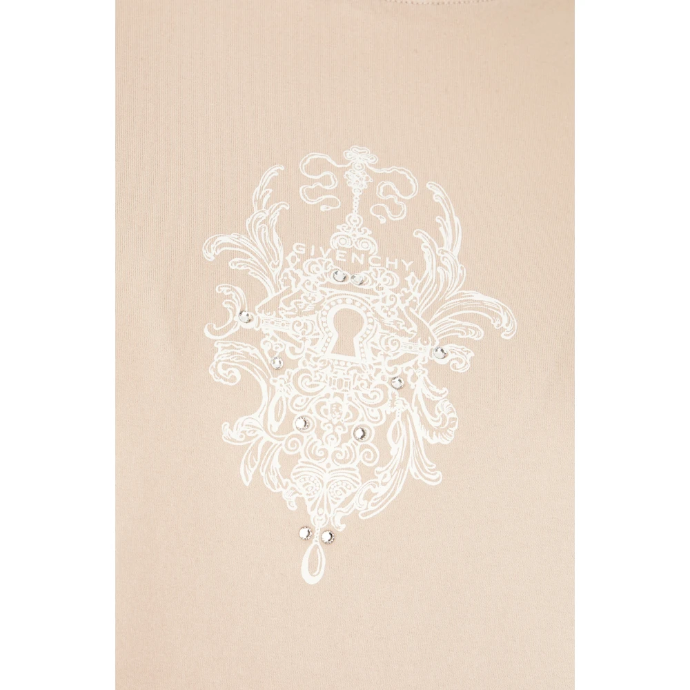 Givenchy Casual Katoenen T-shirt voor Mannen Beige Dames