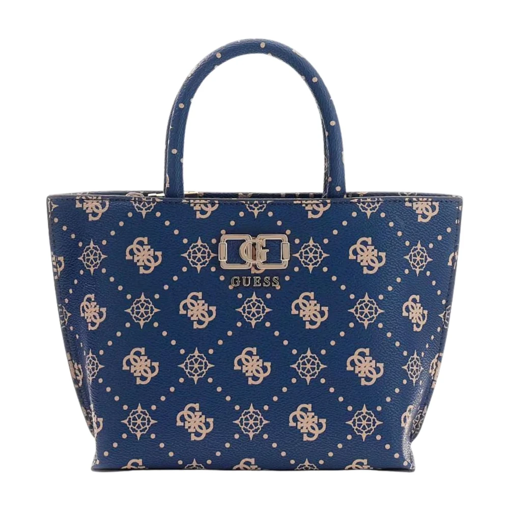 Guess Women's Blue Handbags, One Size, Emelie Logo 2 Comp S