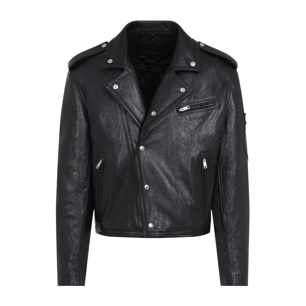 Prada sports leather riders jacket 38（Prada Sport Ski