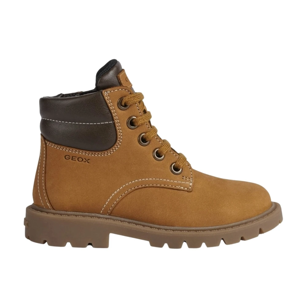 Geox Boys Yellow Kids Boots, 34 Eu, Kids Boots Shaylax