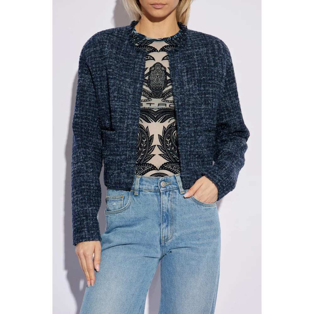 IRO Tweed blazer Baluna Blue Dames