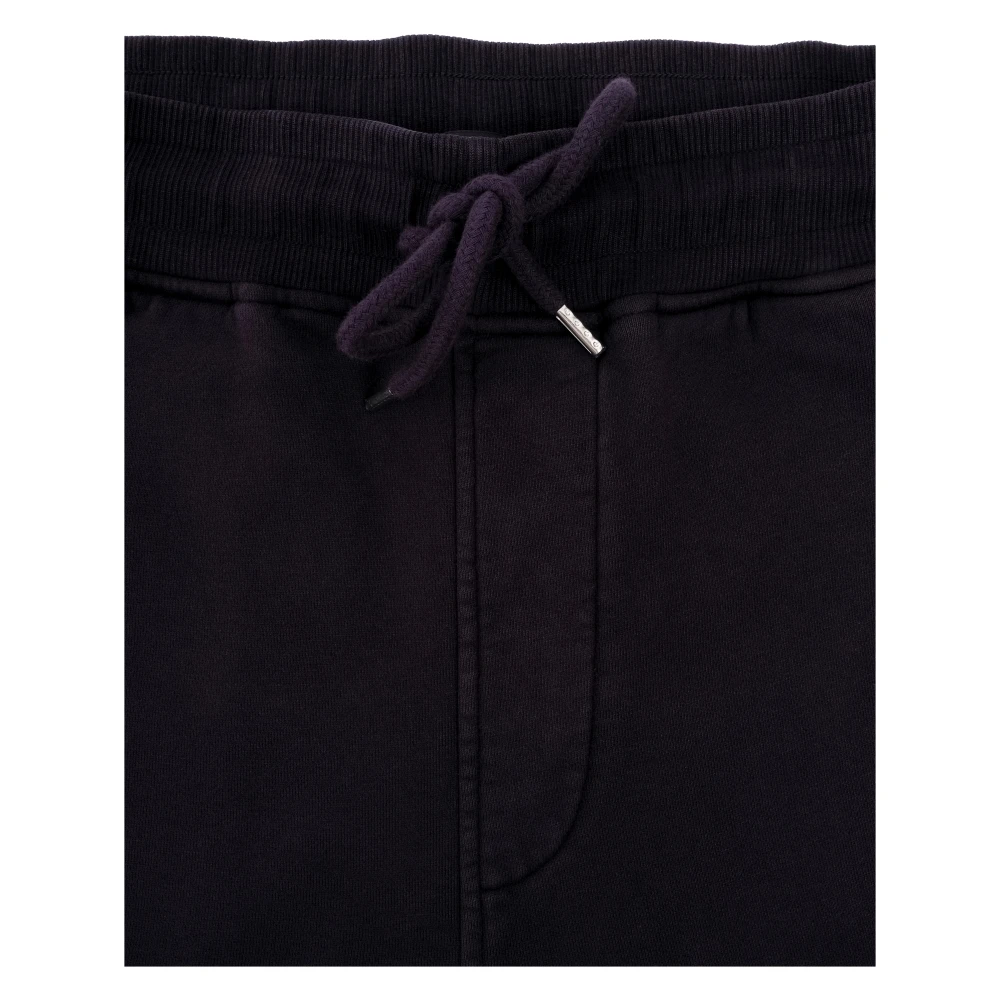 C.P. Company Geborstelde Cargo Sweatpants met Resist Dyed Purple Heren