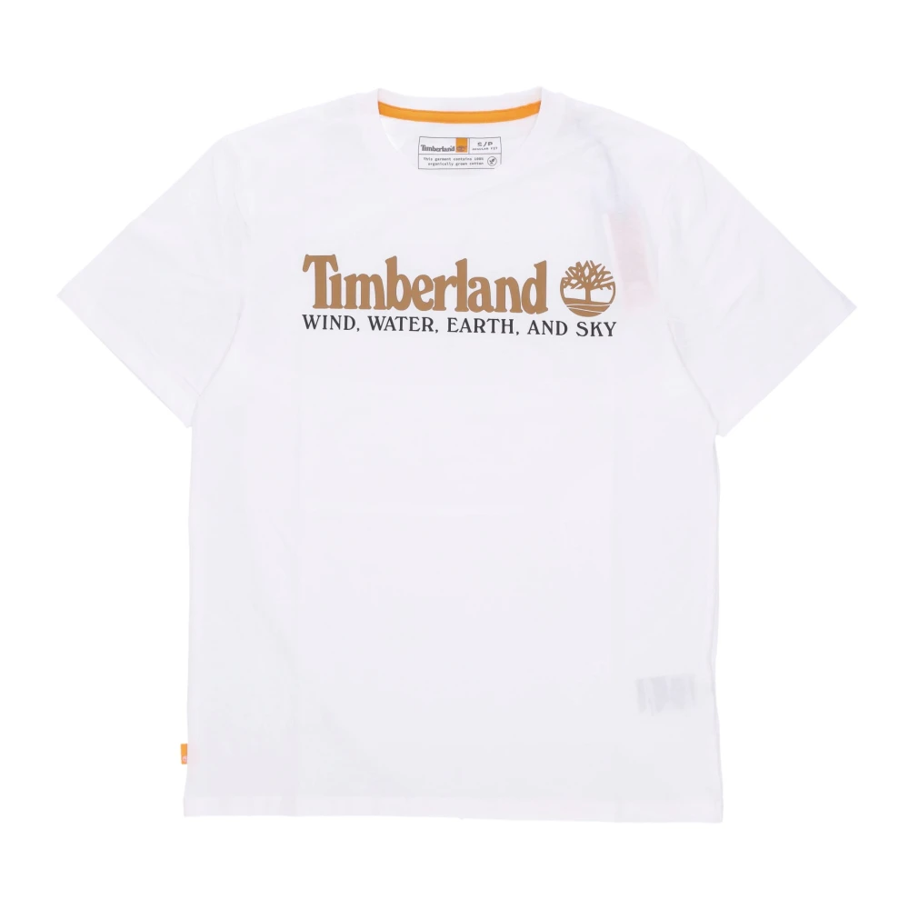 Timberland Wwes Front Tee Wit Streetwear White Heren