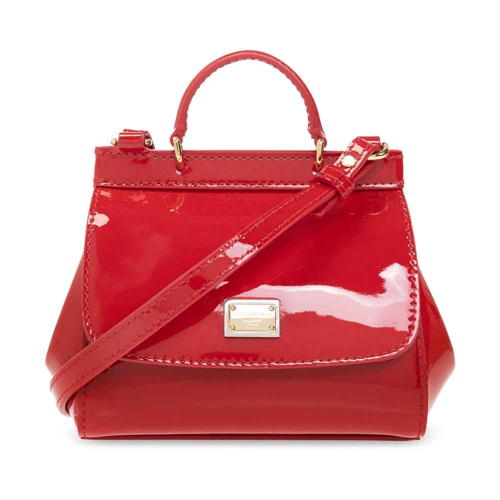 Dolce & Gabbana Women's Red Shoulder Bag With Logo