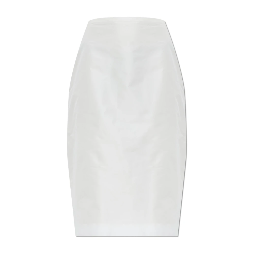 Jil Sander Donna Bianco - Gonna A Tubino A Vita Alta - Skirts - L