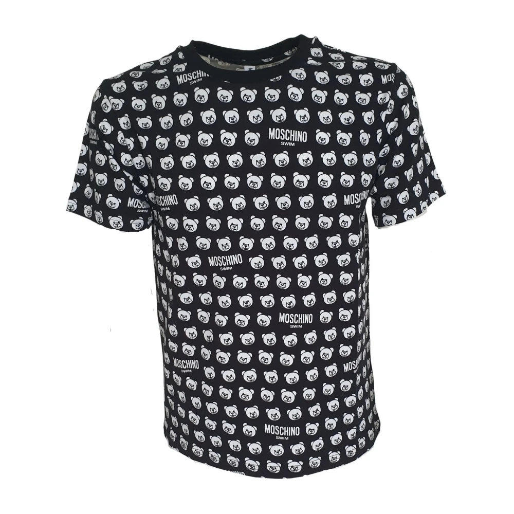 Moschino Men's Black Teddybear Print Cotton T-Shirt - T-Shirts - S - Tops