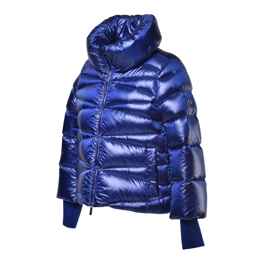 Baldinini Down jacket in blue nylon Blue Dames