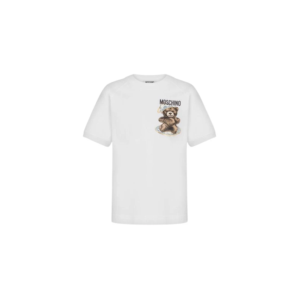Moschino Unisex White Teddy Bear T-Shirt
