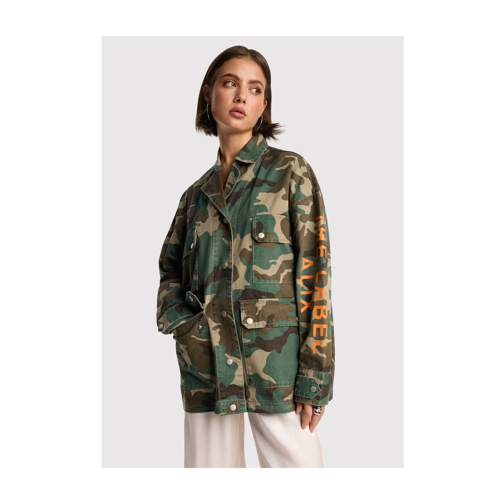 Alix The Label Camouflage Jack Green Dames