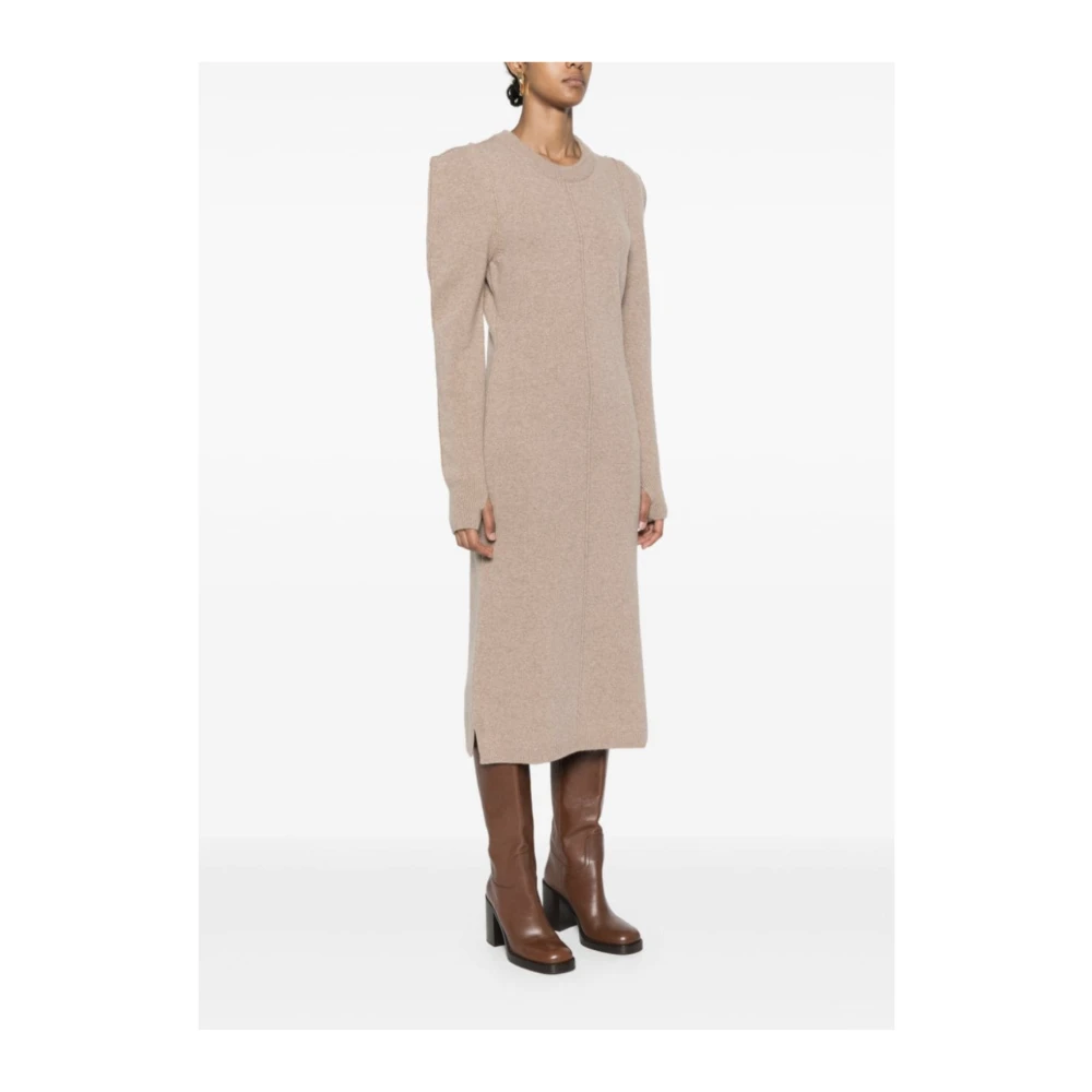 Lemaire Midi Latte Coffee Jurk Brown Dames