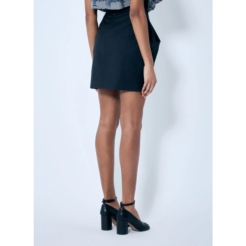 Vivienne Westwood Gedrapeerde Mini Rok Black Dames