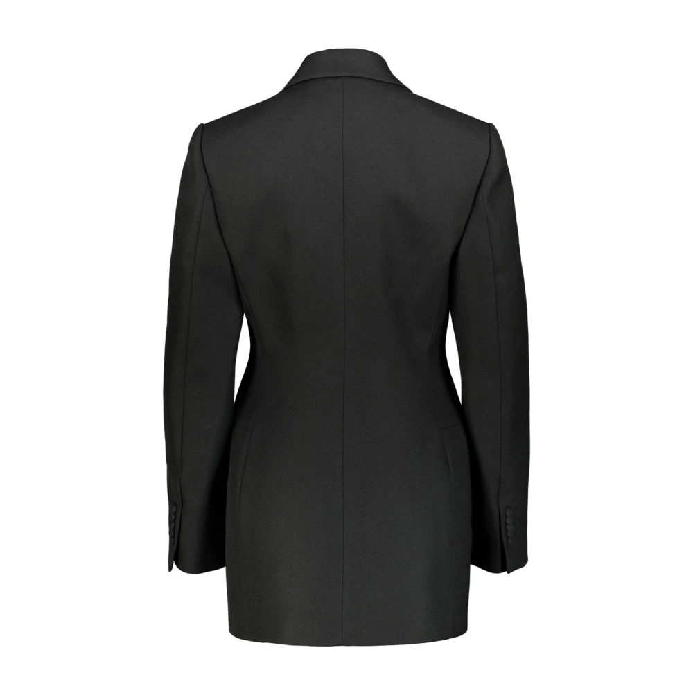 Wardrobe.nyc Gestructureerde Blazerjurk van Italiaanse Wol Black Dames