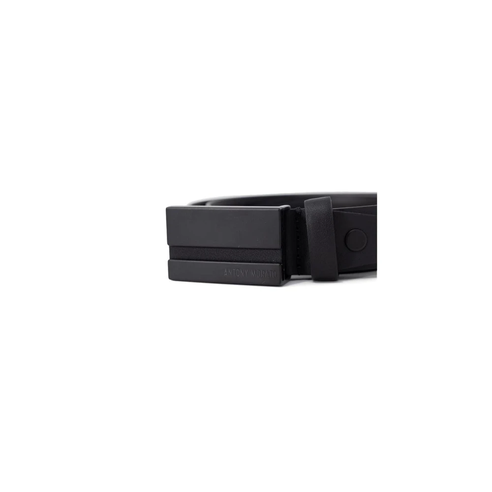 Antony Morato Stijlvolle leren riemcollectie Black Heren