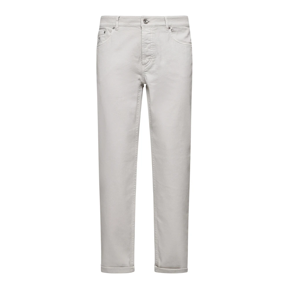 BRUNELLO CUCINELLI Stijlvolle Denim Jeans Gray Heren