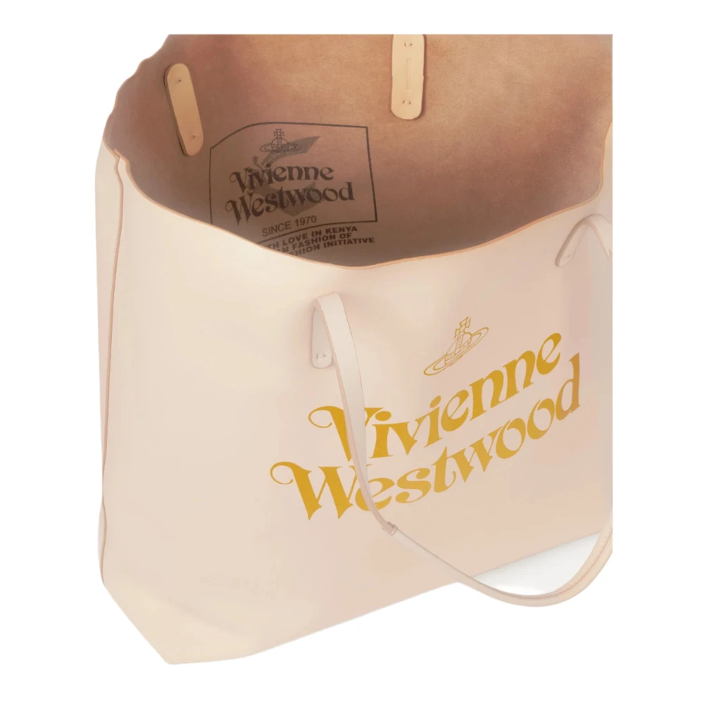 Vivienne Westwood Minimalistische Studio Shopper Handtas Pink Dames