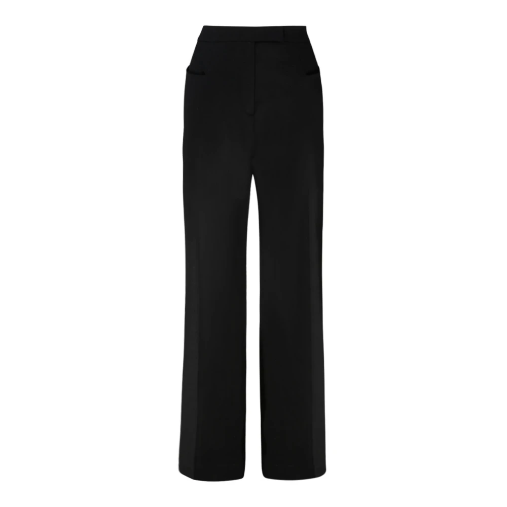 Tom Ford Women's Black Straight Trousers, Xs, Flared High Waisted Trousers