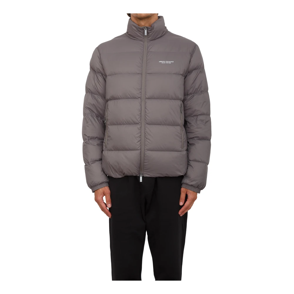 Armani Exchange Herr Grå Jackor M, Dunjacka Stilren Och Varm