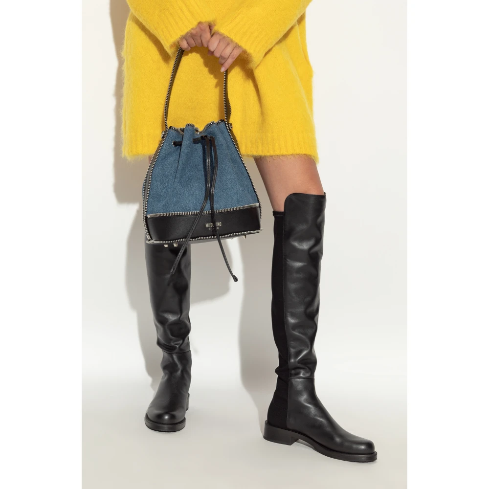 Moschino Schoudertas Blue Dames