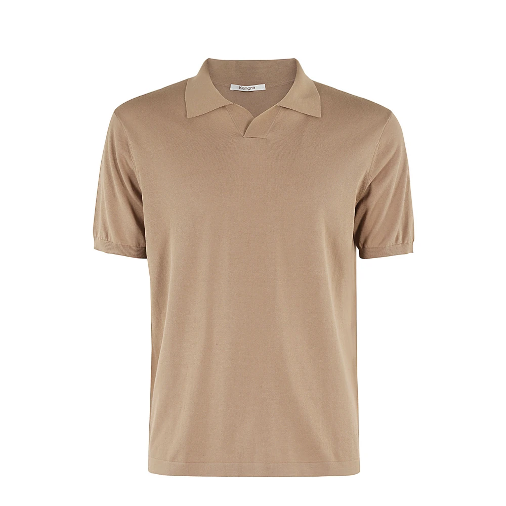 Kangra Stijlvolle Polo Shirt voor Mannen Brown Heren