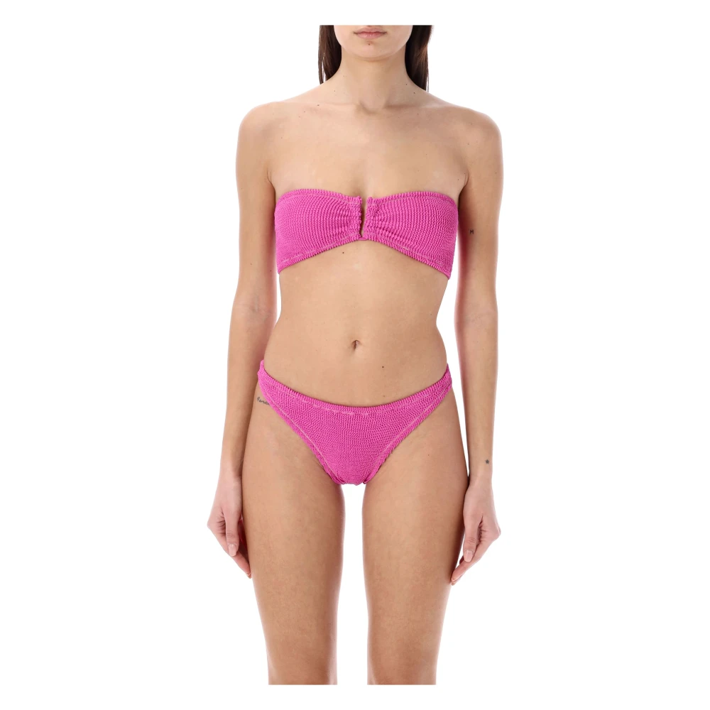 Reina Olga Peony Strapless Bikini Set Pink Dames