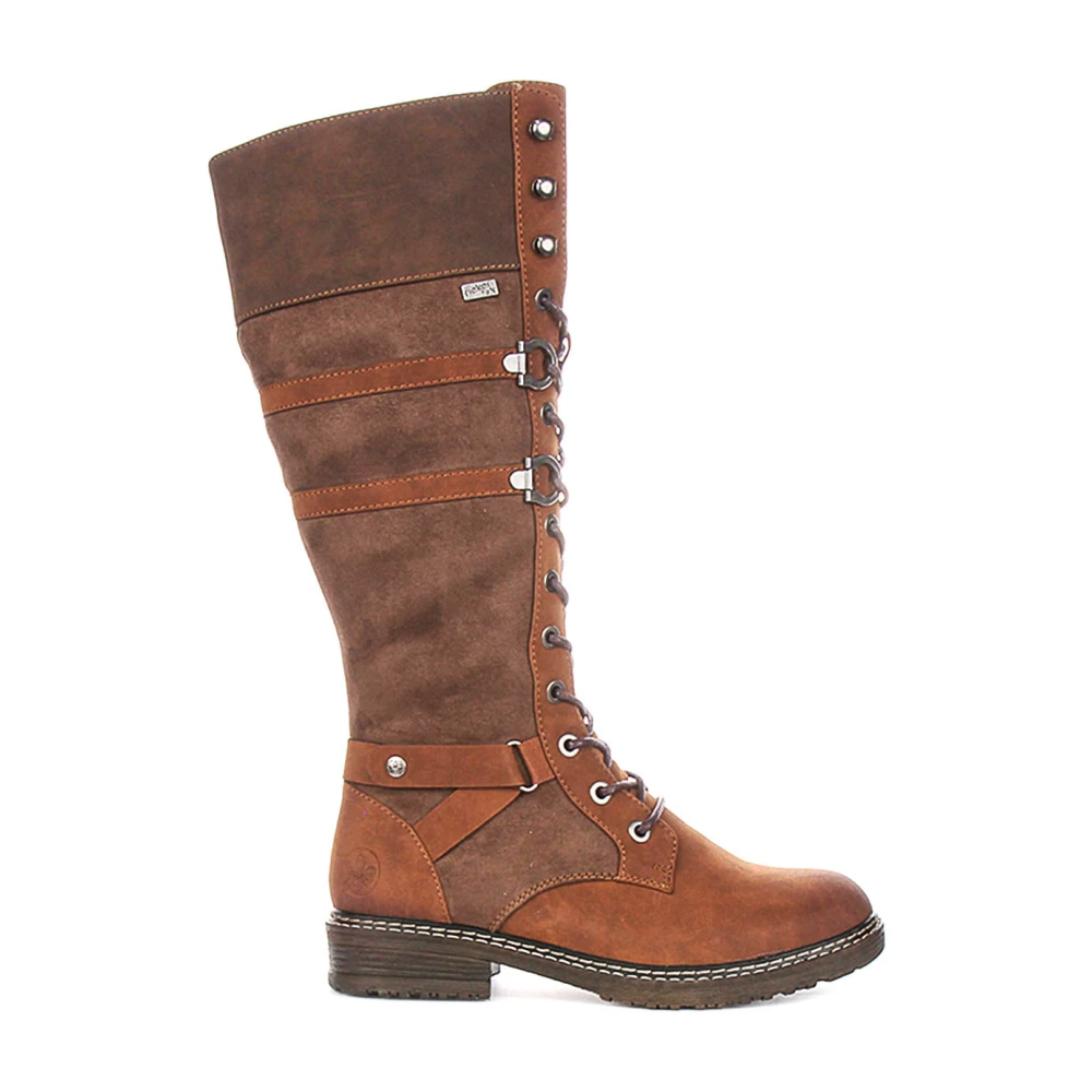 Rieker Women's Brown Lace-Up Boots, 6 Uk, Tall Lace-Up Boot
