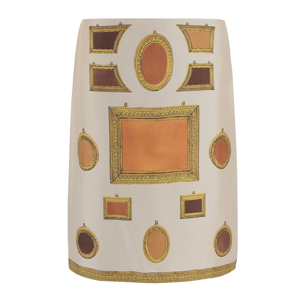 Versace Femme Multicolor Jupes, E, Taille: 38 Fr Jupe En Soie Imprimée