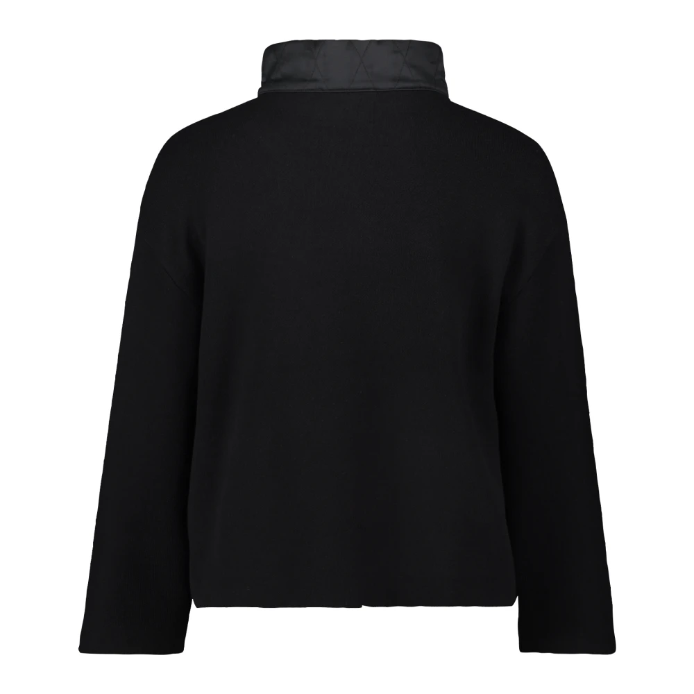 Betty Barclay Casual Gebreid Vest met Opstaande Kraag Black Dames
