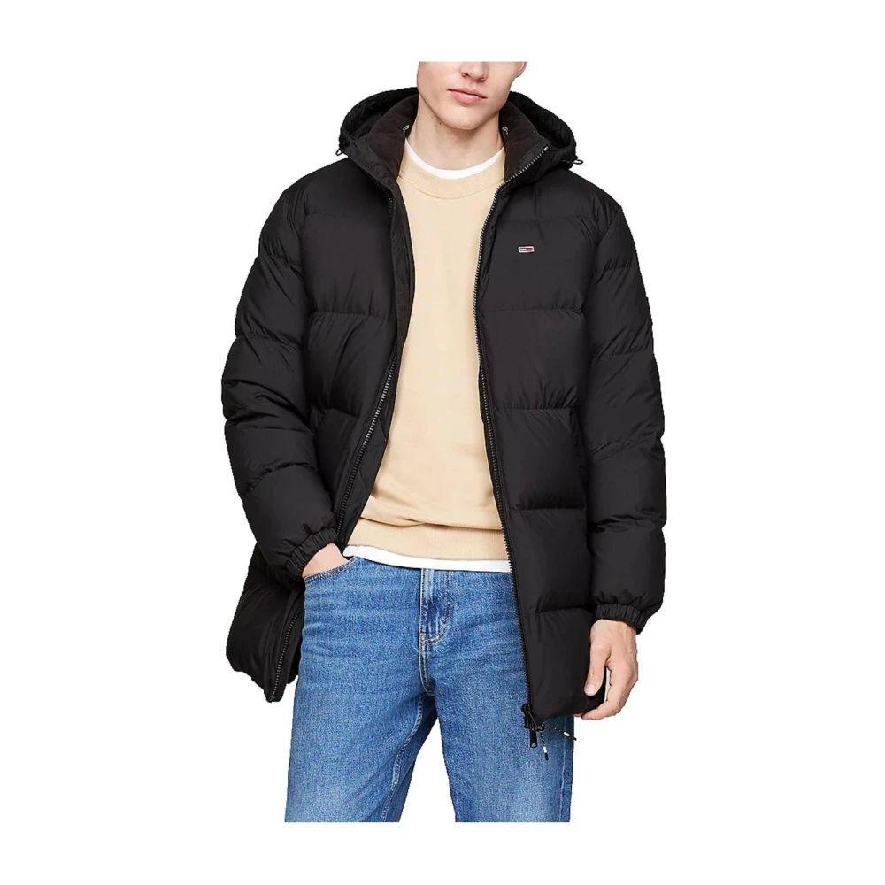 Tommy Hilfiger Essentiële Donsjas Urban Stijl Black Heren