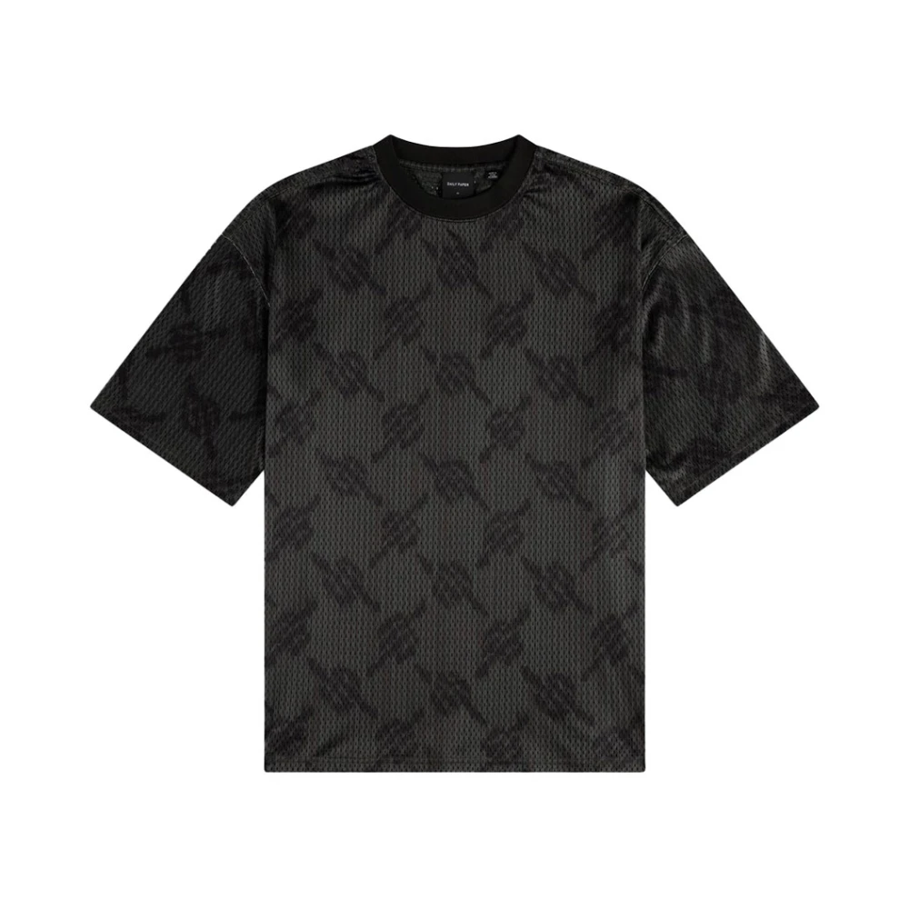 Daily Paper Men's Green T-Shirts,, Matchstick Mesh T-Shirt Large