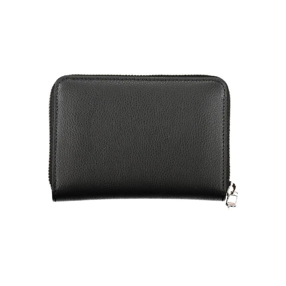 Tommy Hilfiger Elegante Zwarte Portemonnee met Meerdere Compartimenten Black Dames