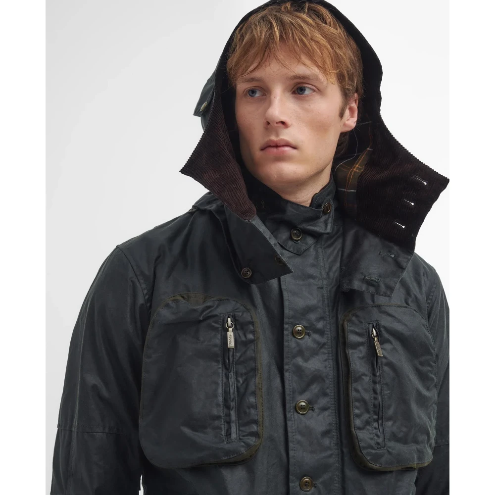 Barbour Outland Wax Jacket Green Heren