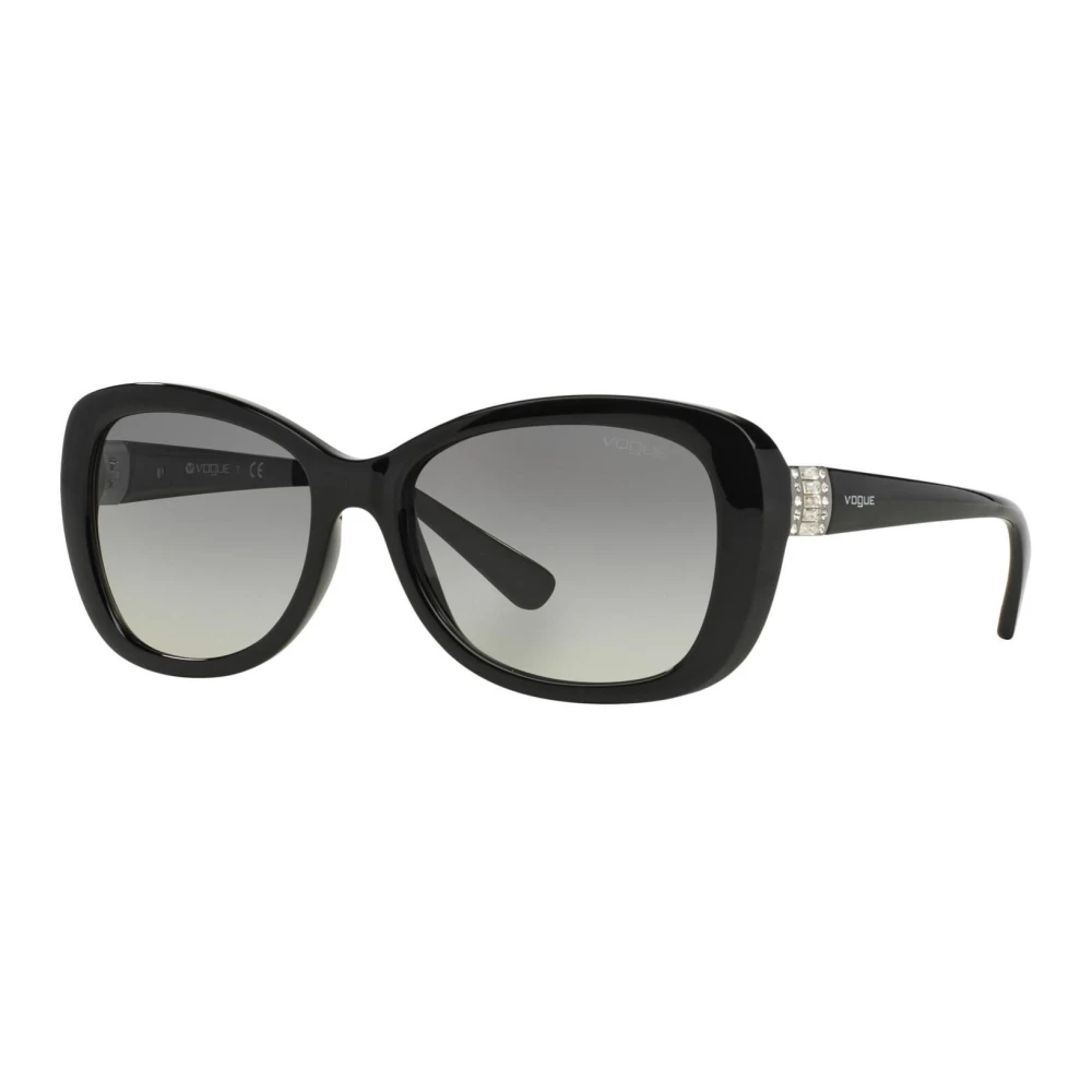 Vogue Black Spring/Summer Women's Acetate Sunglasses - Female - Sunglasses - 55 Mm - Accessories