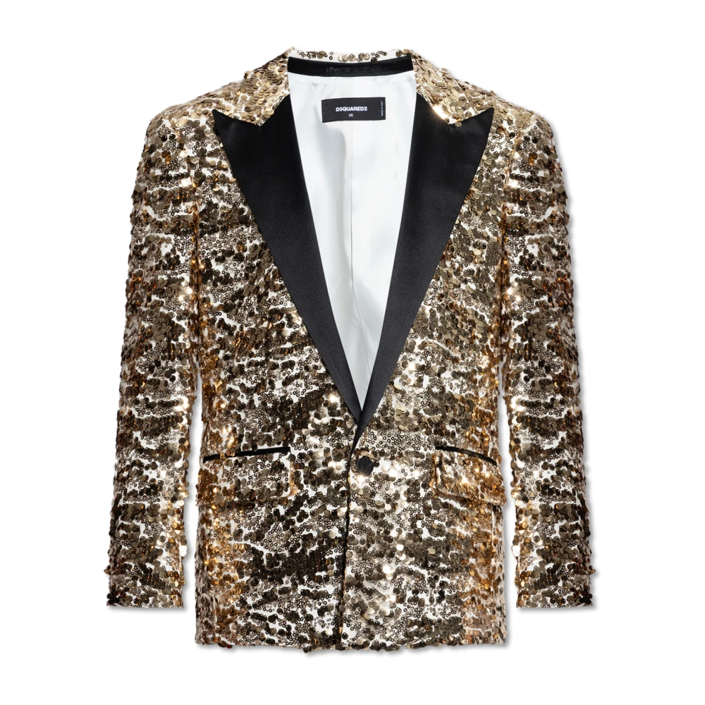 Dsquared2 Paillettenblazer Yellow Heren