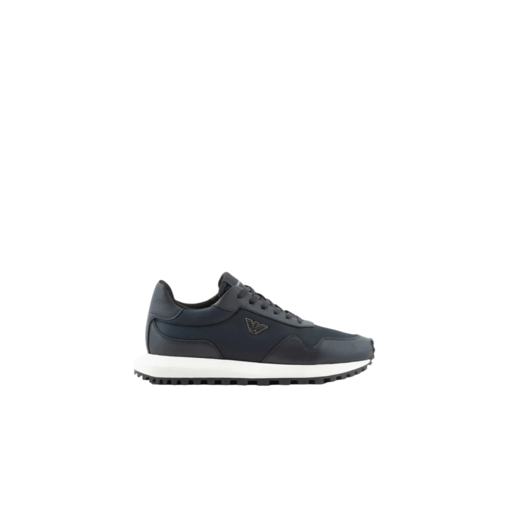 Emporio Armani Men's Blue Low Top Trainers - Sneakers - 6 Uk- Shoes