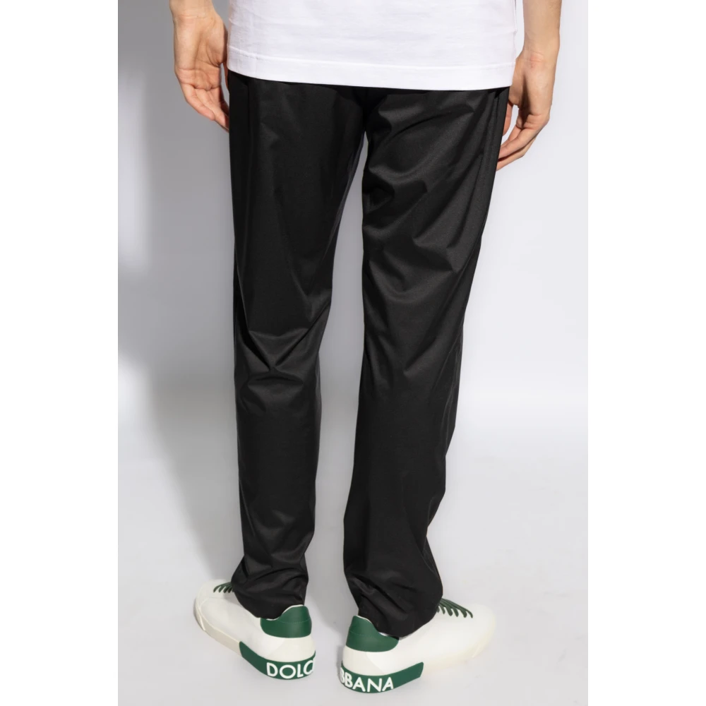 Dolce & Gabbana Broek met stiksels op de benen Black Heren