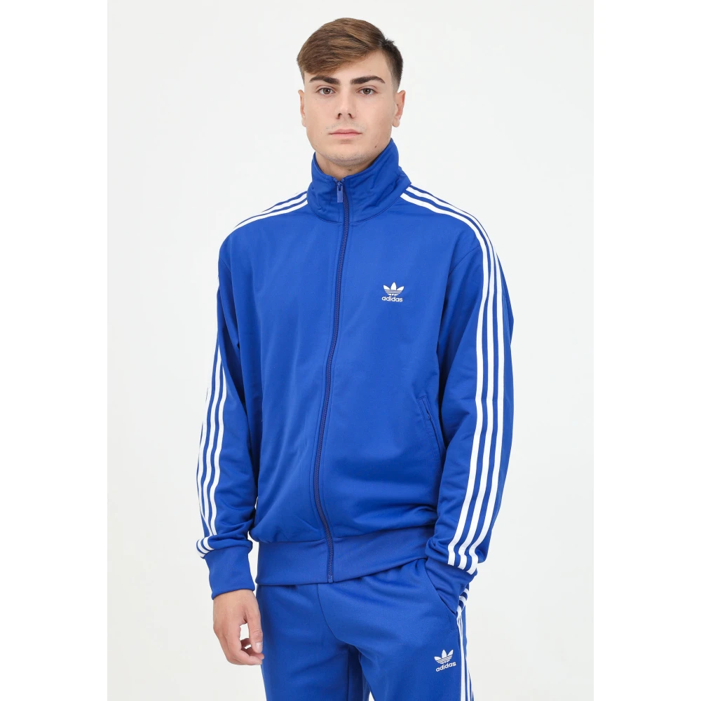 adidas Originals Blauwe Zip Sweater Classics Firebird Blue Heren