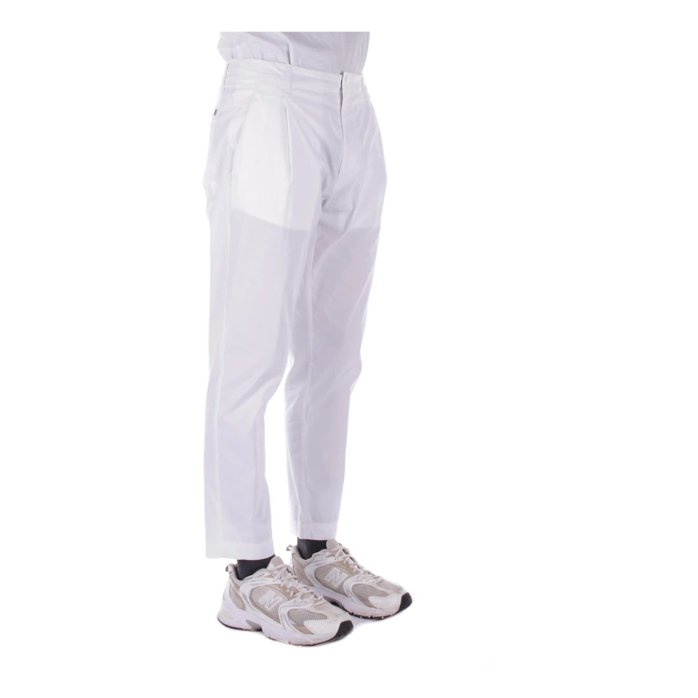 Dondup Witte Broek met Rits en Knoop White Heren