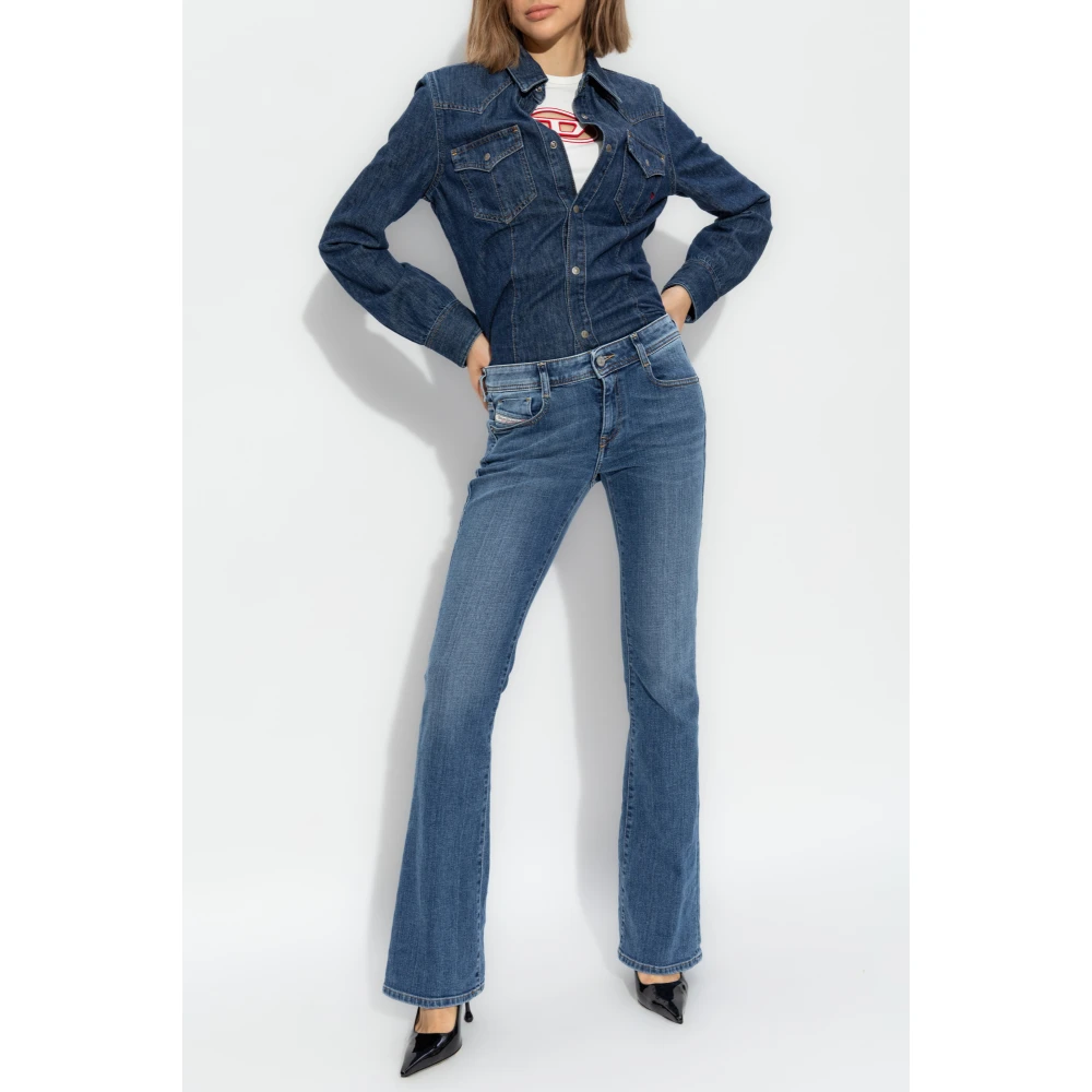 Diesel Denim shirt De-Waves Blue Dames