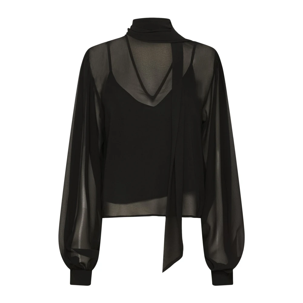 Gestuz Women's Black Blouses, 2XL, Blouses